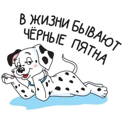 В жизни бывают чёрные пятна