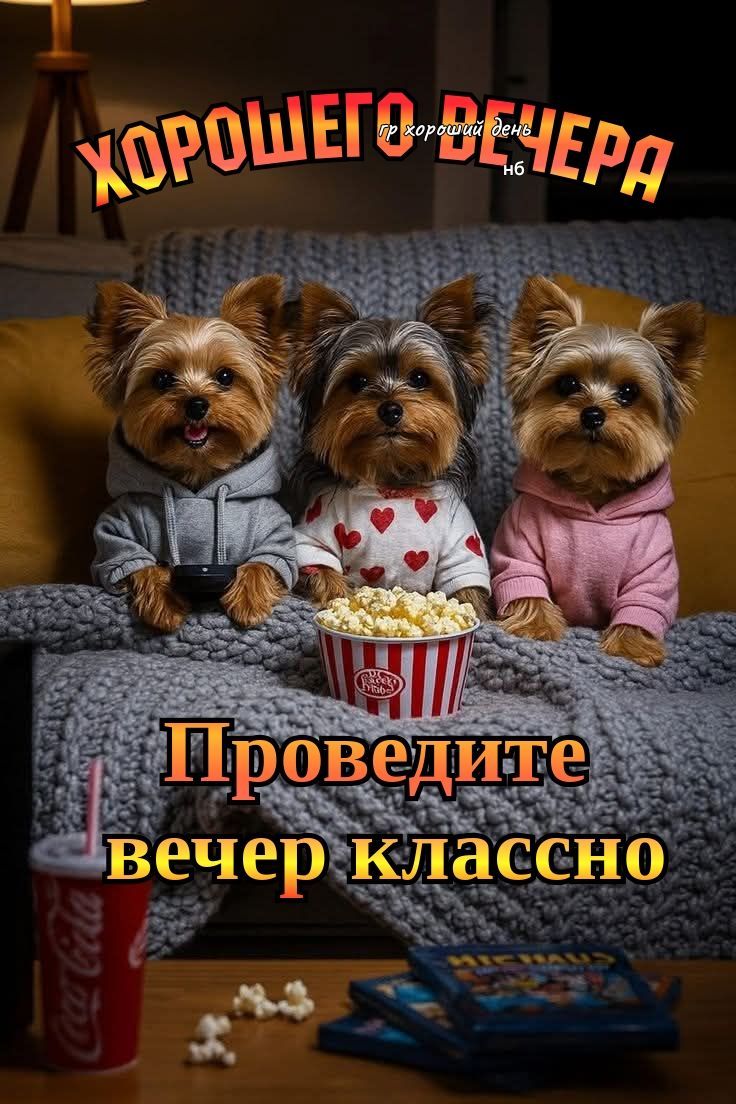 Хорошего вечера. Проведите вечер классно.