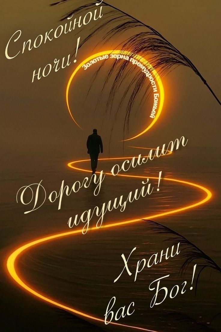 Спокойной ночи! Золотые зерна премудрости Божьей Дорогу осилит идущий! Храни вас Бог!