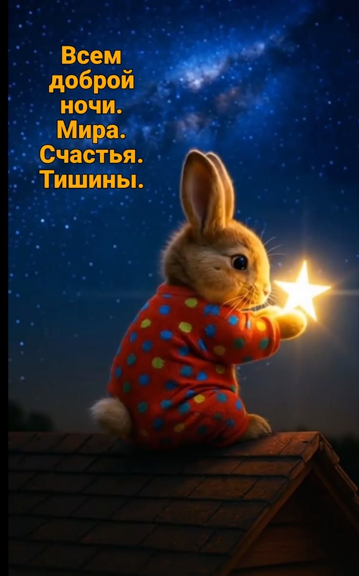 Всем доброй ночи. Мира. Счастья. Тишины.