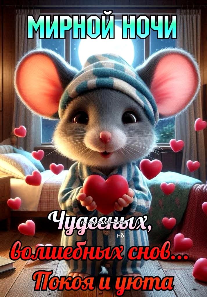 МИРНОЙ НОЧИ Чудесных, волшебных снов... Покоя и уюта