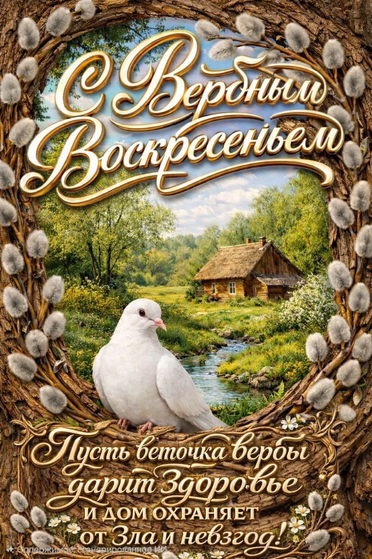 С Вербным Воскресеньем Пусть веточка вербы дарит Здоровье и дом охраняет от Зла и невзгод!