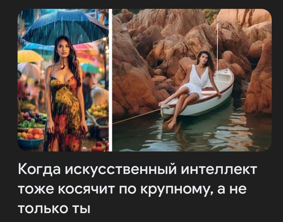 КОГДЭ ИСКУССТВЕННЫЙ ИНТЕЛЛЕКТ тоже КОСЯЧИТ ПО крупному а не ТОЛЬКО ТЫ