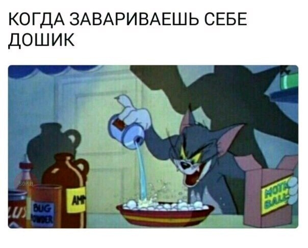 КОГДА ЗАВАРИВАЕШЬ СЕБЕ дошик