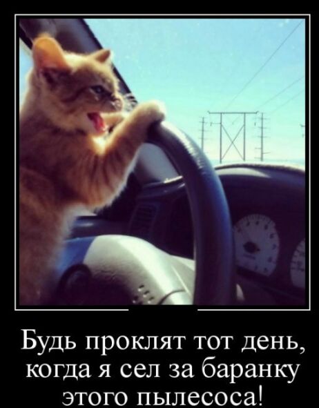 Будь проклят тот день когда я сел за баранку этого пылесоса