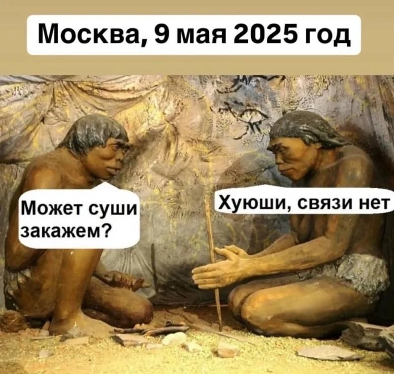 Москва, 9 мая 2025 год
Может суши закажем?
Хуёши, связи нет.