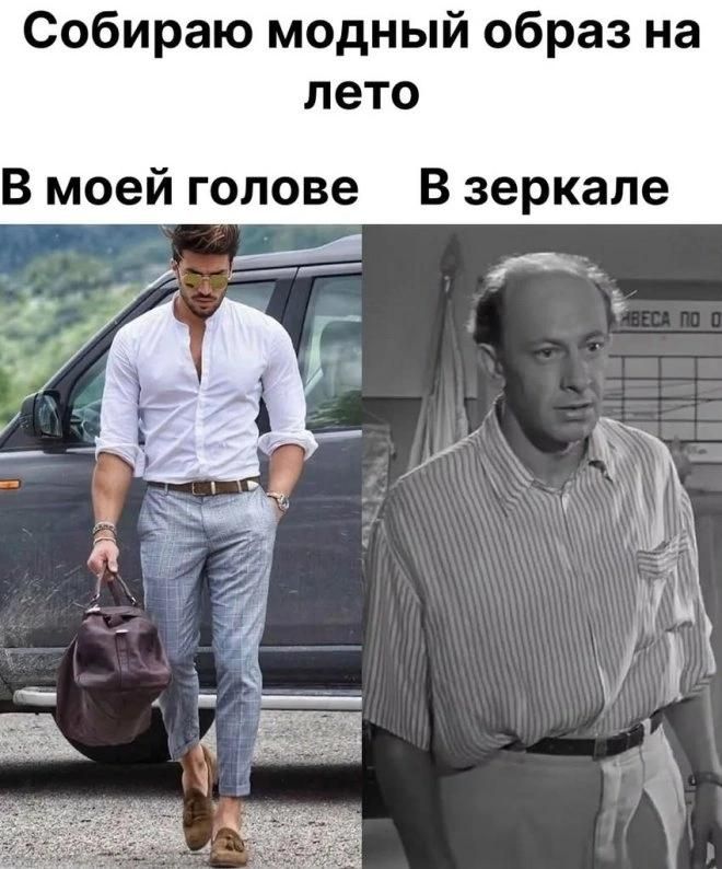 Собираю модный образ на лето
В моей голове
В зеркале