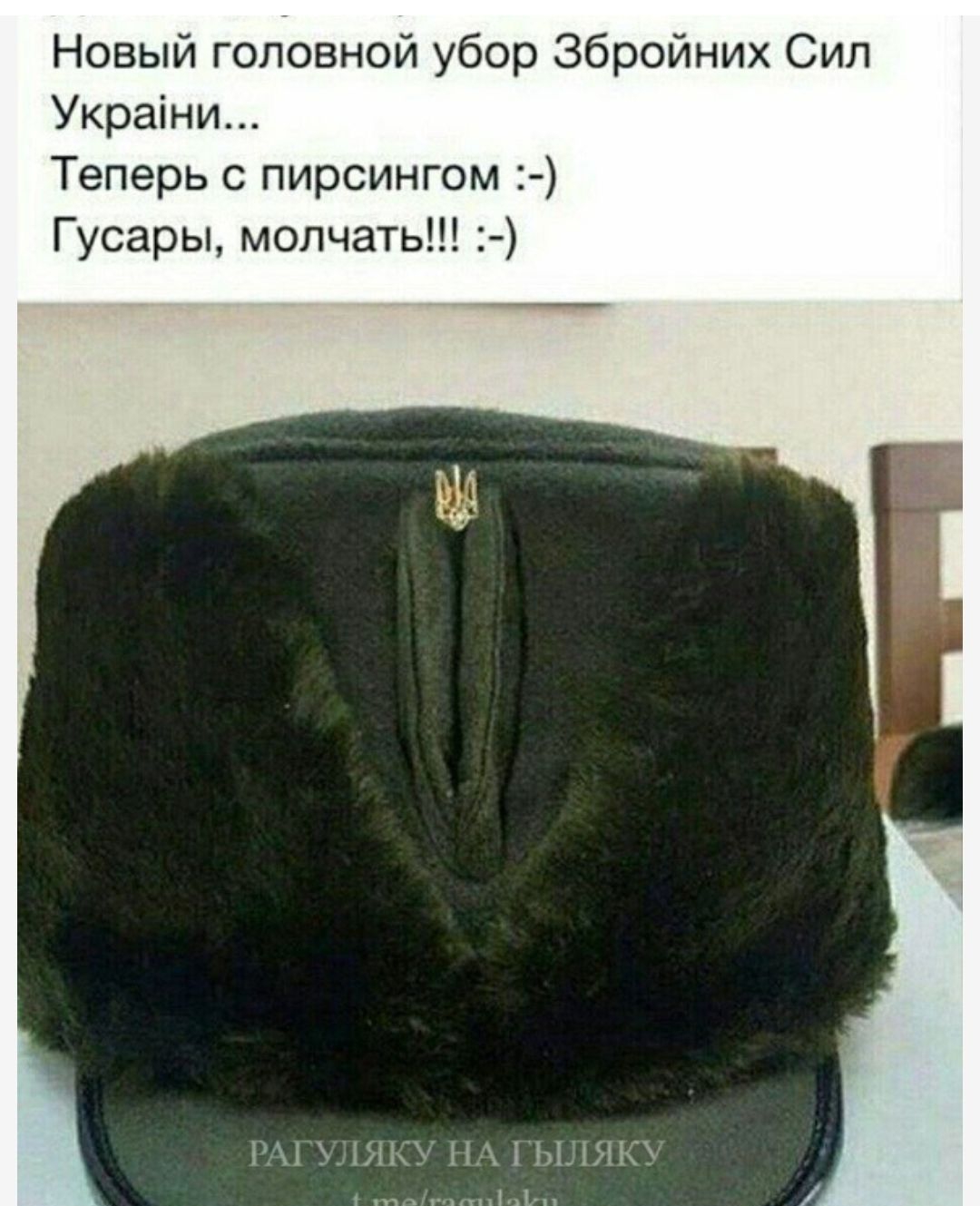 Новый головной убор Збройних Сил Украіни Теперь пирсингом Гусары молчать