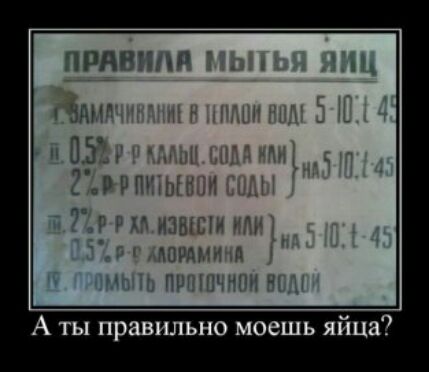А ты правильно моешь яйца
