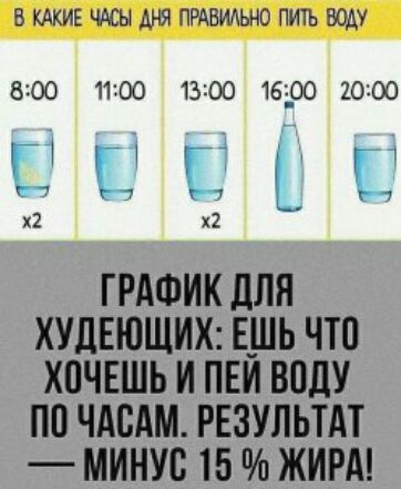 т стаи дц М 3тмі5п 1 8100 11100 13100 16 _00 20100 2 2 ГРАФИК для ХУЦЕЮЩИХ ЕШЬ ЧШ ХПЧЕШЬ И ПЕИ ВОДУ П0 ЧАСАМ РЕЗУЛЬТАТ МИНУС 15 ЖИРА