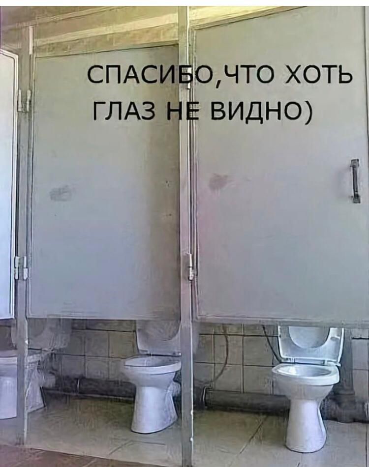 СПАСИБО, ЧТО ХОТЬ ГЛАЗ НЕ ВИДНО)