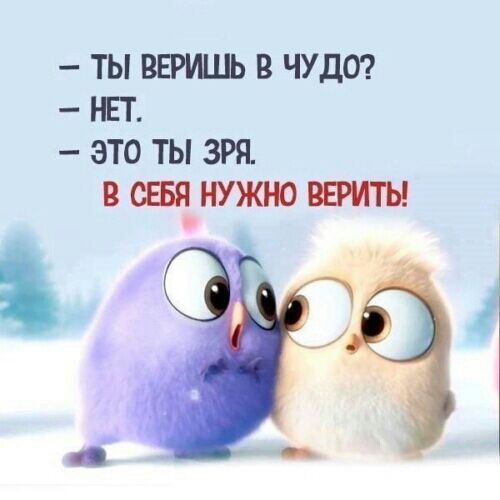 ТЫ ВЕРИШЬ В ЧУДО НЕТ ЭТО ТЫ ЗРЯ В СЕБЯ НУЖЮ ВЕРИТЬ