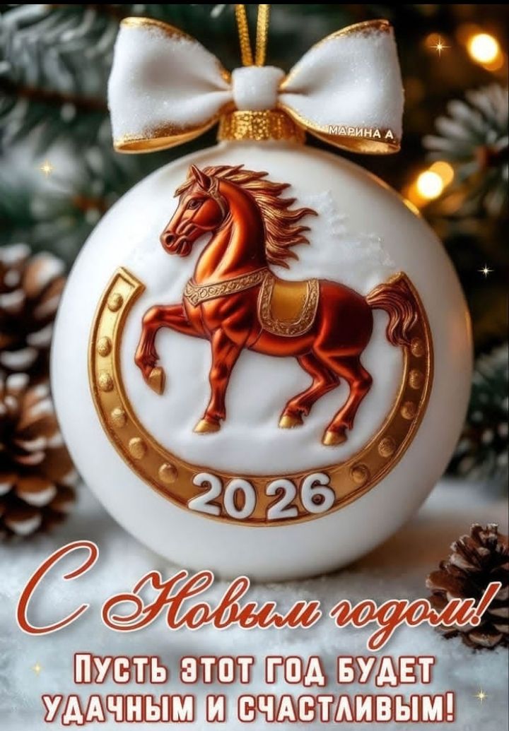 С Новым годом! Пусть этот год будет удачным и счастливым!
