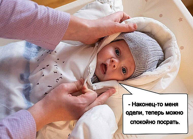 - Наконец-то меня одели, теперь можно спокойно посрать.