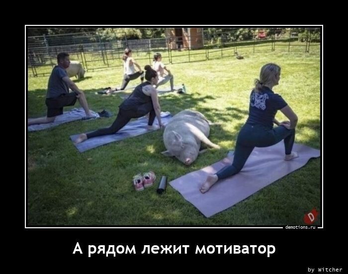 А рядом лежит мотиватор
