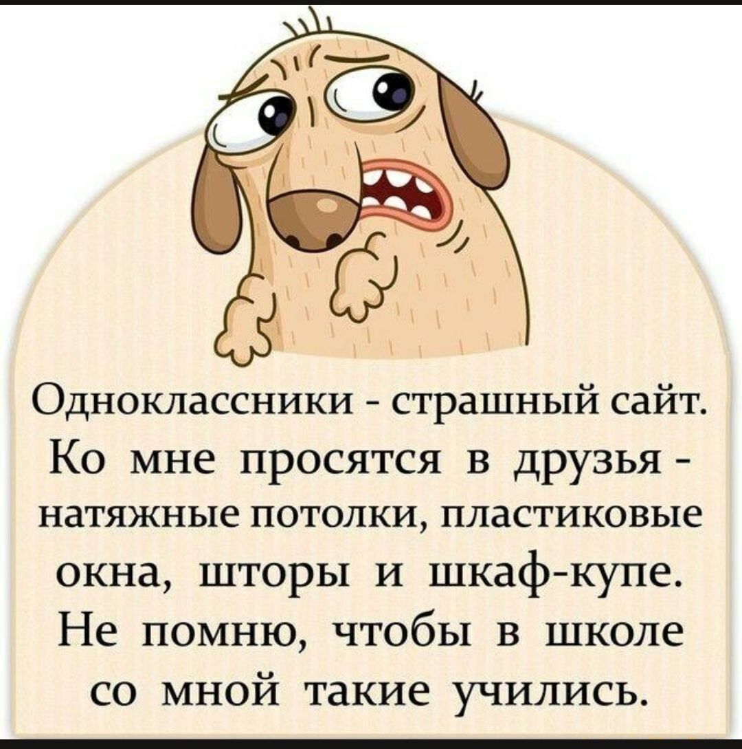 Одноклассники страшный сайт Ко мне просятся в друзья НЗТЯЖНЬПЕ ПОТОЛКИ пластиковые окна шторы и шкафкупе Не помню чтобы в школе со мной такие учились