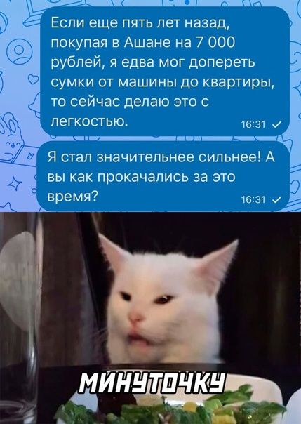 Если еще пять лет назад покупая в Ашане на 7 000 рублей я едва мог допереть сумки от машины до квартиры то сейчас делаю это с ПЕГКОСТЬЮ 16 ЗЧ Ё Я стал значительнее сильнее А ВЫ как прокачапись за ЭТО из емя 6 31 и р ЧЦ