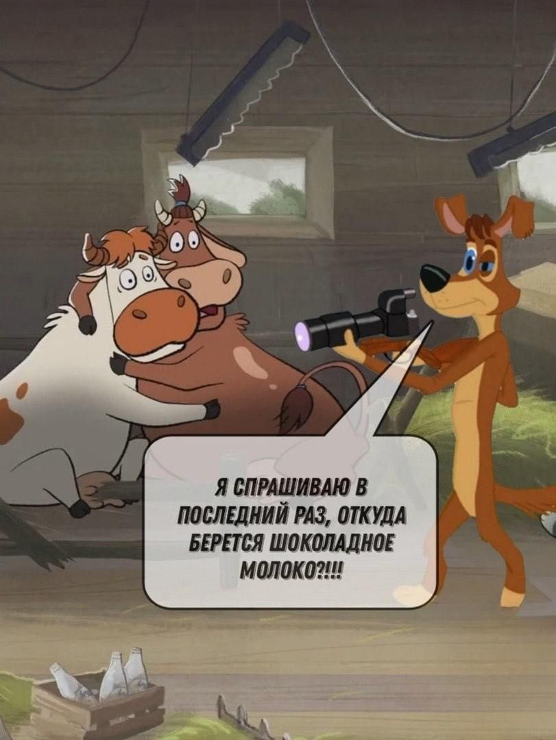 Я SPрашиваю в последний раз, откуда берется шоколадное молоко???