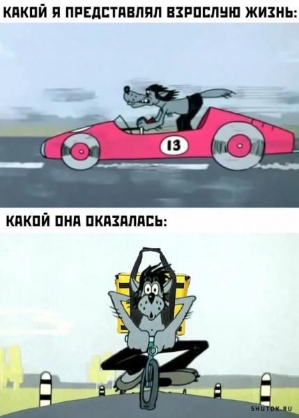 Какой я представлял взрослую жизнь:
Какой она оказалась: