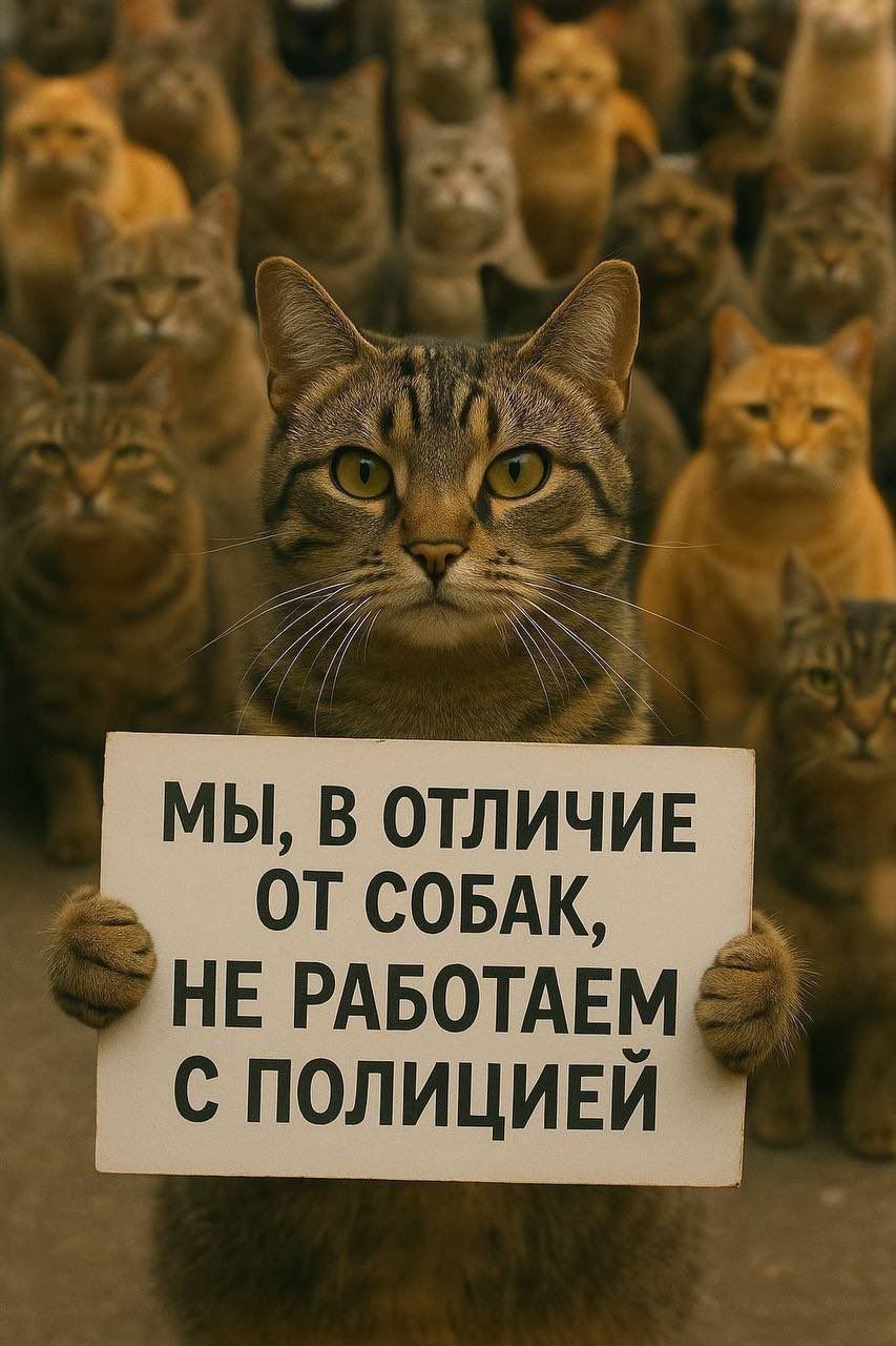 Мы, в отличие от собак, не работаем с полицией.