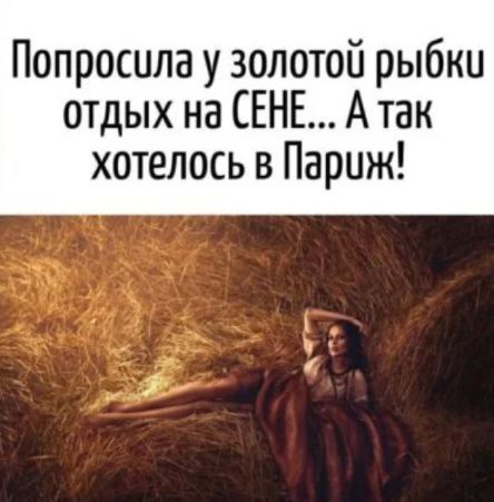 Попросила у золотой рыбки отдых на СЕНЕ... А так хотелось в Париж!