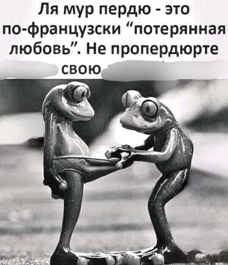 Ля мур пердю - это по-французски “потерянная любовь”. Не пропердюйте свою