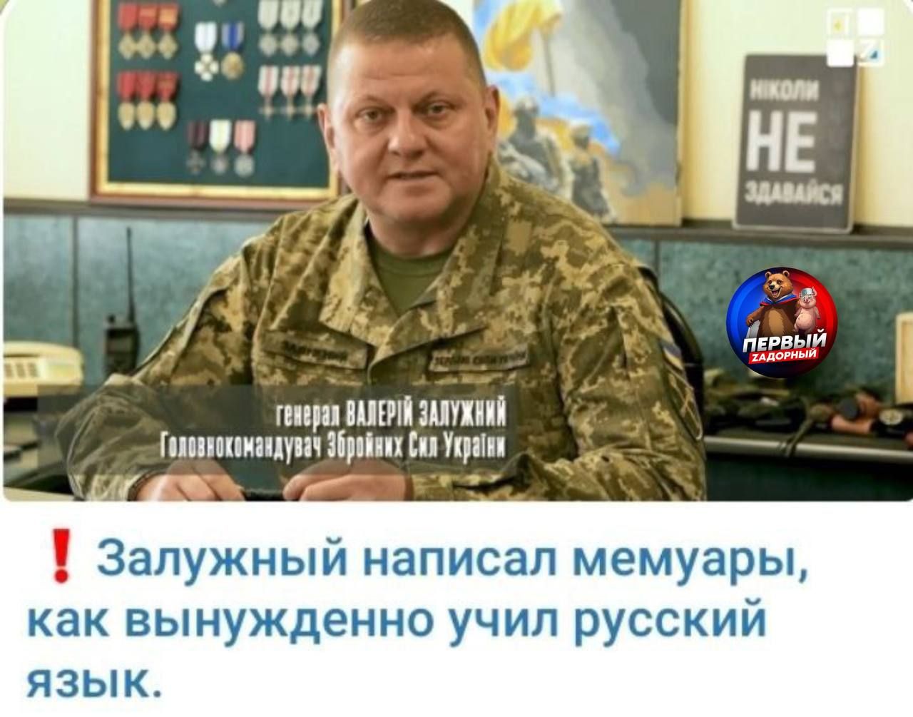 ‼️ Залужный написал мемурары, как вынужденно учил русский язык.