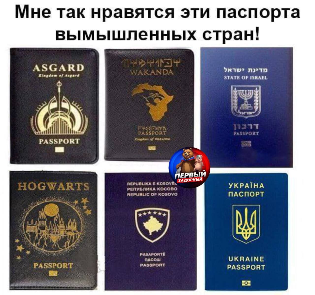 Мне так нравятся эти паспорта вымышленных стран!