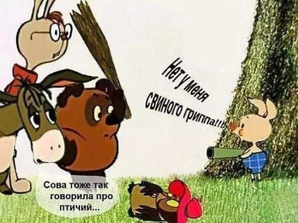 Нет у меня свиного гриппа!
Сова тоже так говорила про птичьи...