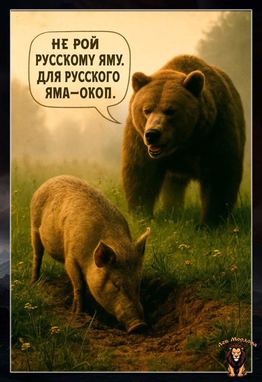 НЕ РОЙ РУССКОМУ ЯМУ. ДЛЯ РУССКОГО ЯМА-ОКОП.