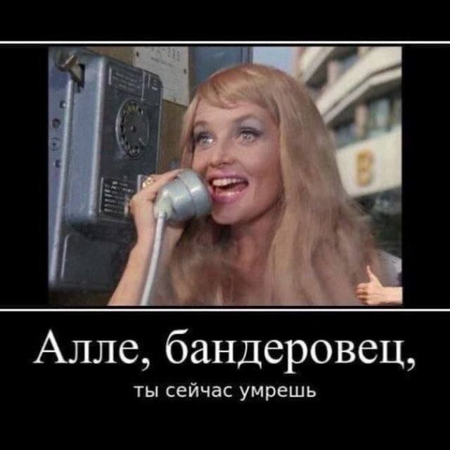Алле, бандеровец, ты сейчас умрёшь