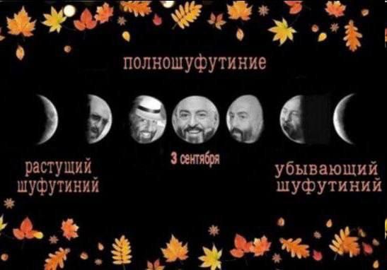 полношуфтение
растущий шуфтиний
3 сентября
убывающий шуфтиний