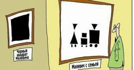 Черный квадрат Малевича
Малевич с семьей