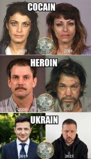 COCAIN 2004 2008 HEROIN 2000 2007 UKRAIN 2019 2023