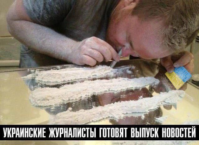Украинские журналисты готовят выпуск новостей