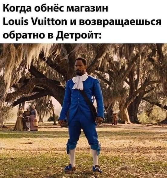 Когда обнёв магазин Louis Vuitton и возвращаешься обратно в Детройт: