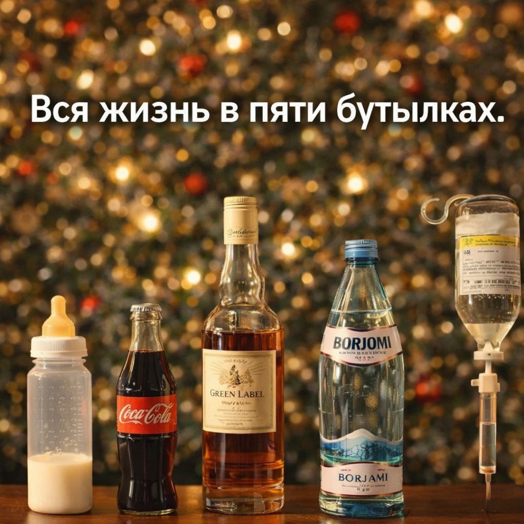 `о чос , Зьооее ”»
.‚'„' :'.._ е Р ь

» #я -
» Вся жизнь в пяти бУТЫЛКЗХ.
э ® т е @ Р ”

