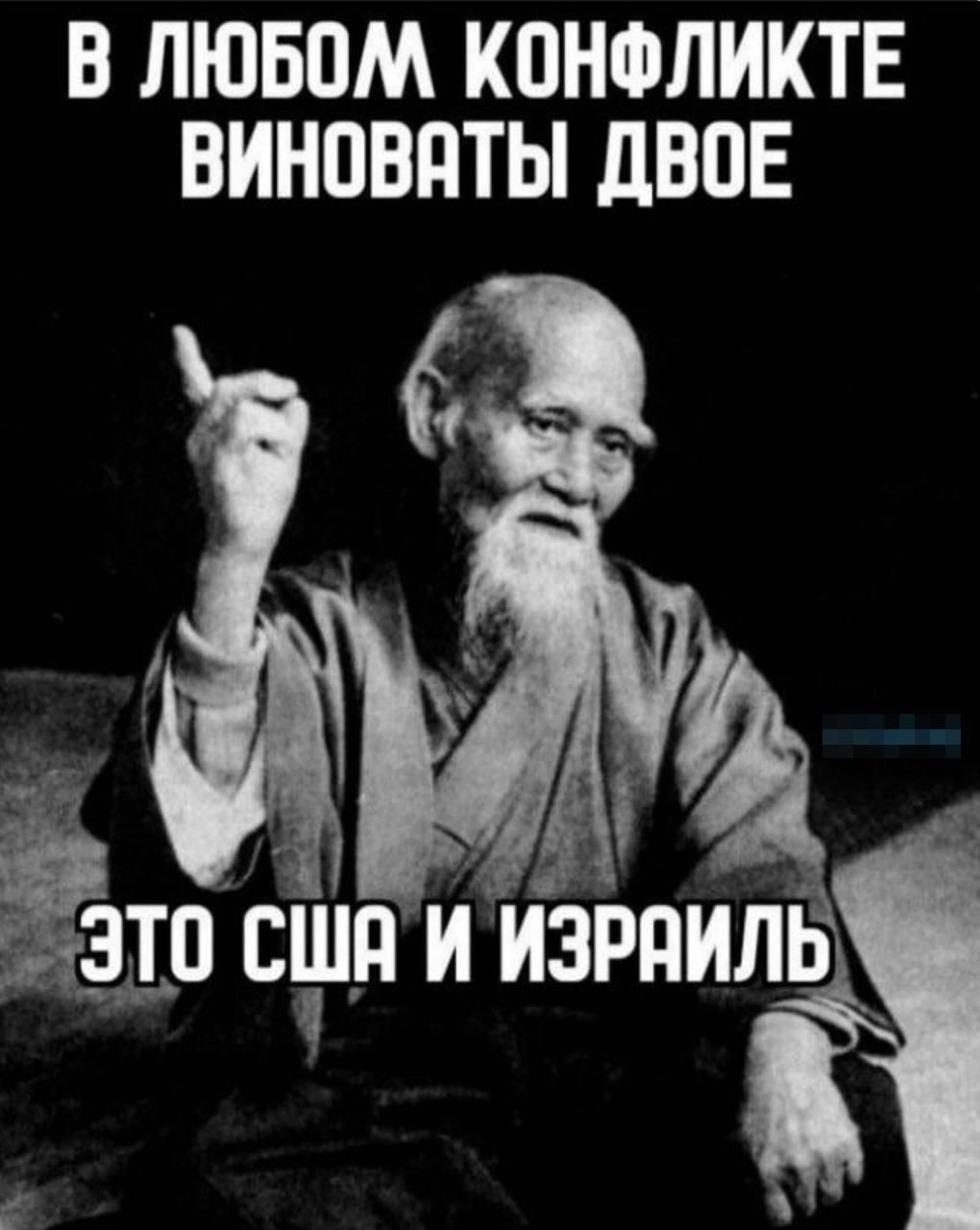В любом конфликте виноваты двое. Это США и Израиль.