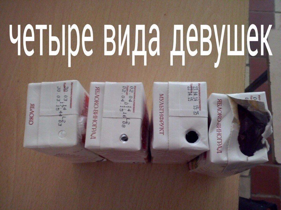 четыре вида девушец