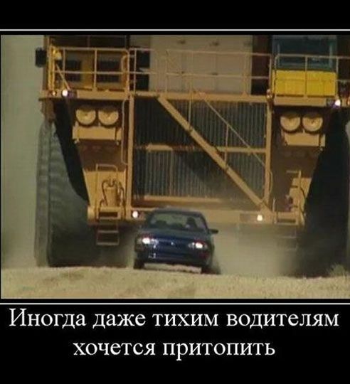 ИНОГДа даже ТИХИМ ВОДИТСЛЯМ ХОЧСТСЯ ПРИТОПИТЬ