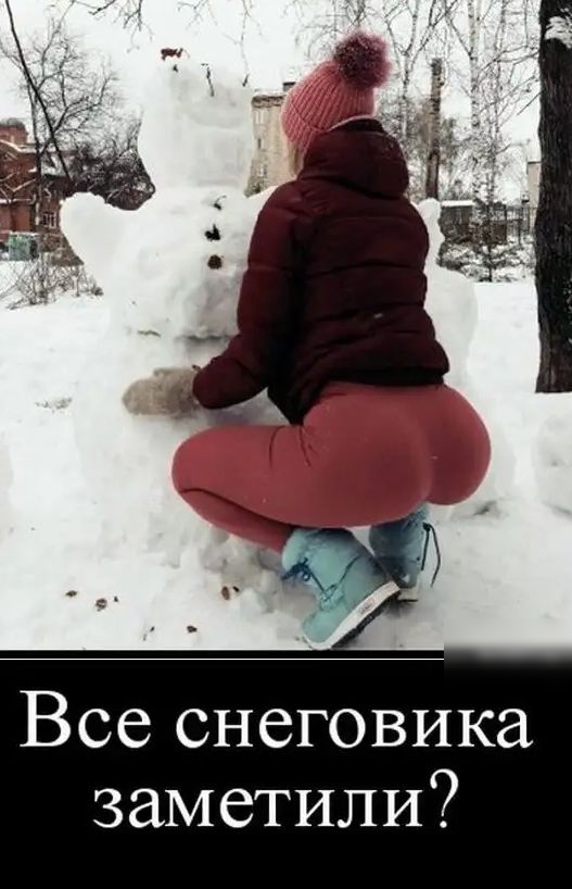Все снеговика заметили