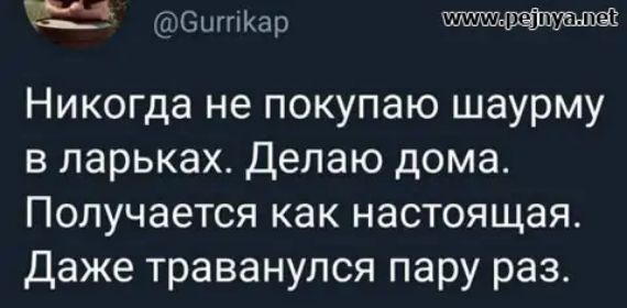 СшгпКар Никогда не покупаю шаурму в ларьках делаю дома Получается как настоящая Даже траванулся пару раз