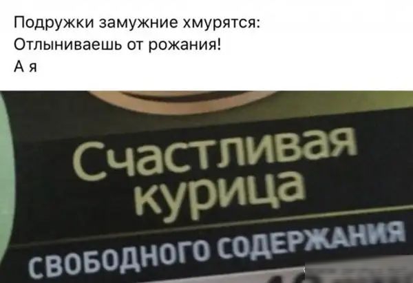 Подружки замужние хмурятся Отпыниваешь от рожания А я