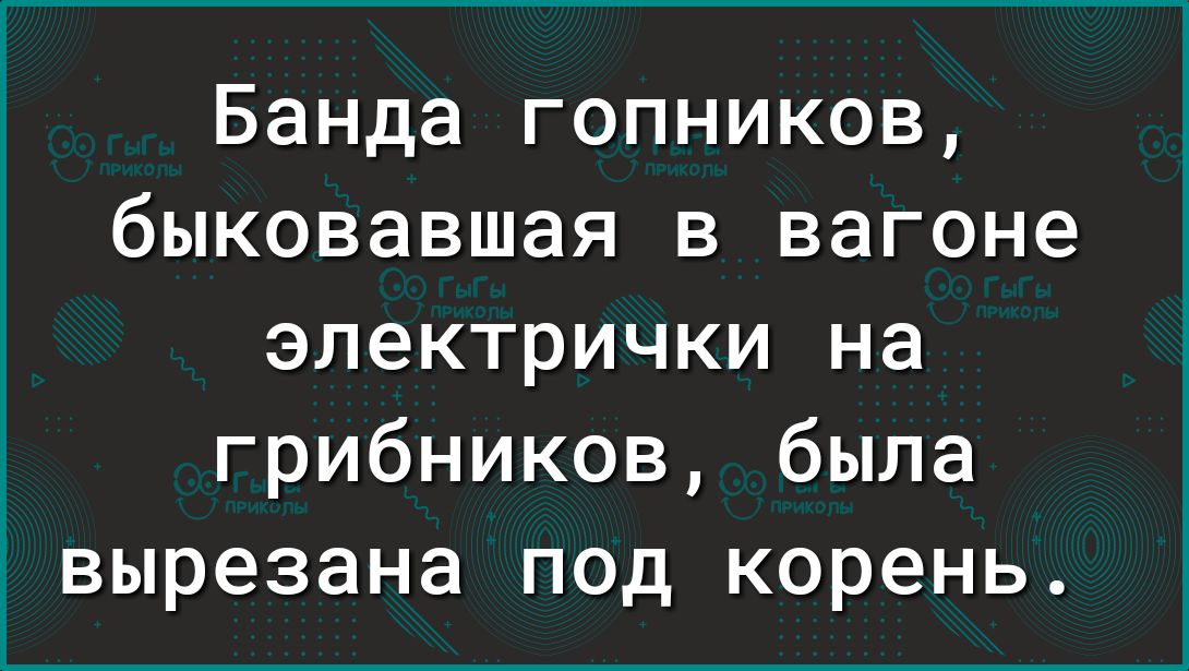 Банда гопников быковавшая в вагоне электрички на грибников была вырезана под корень