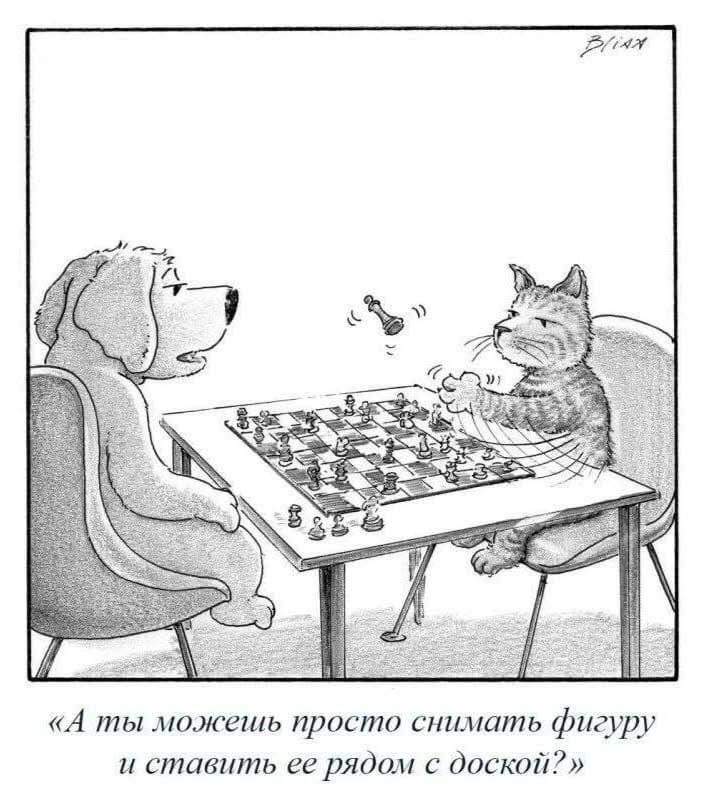 рт А ты можешь просто снимать фигуру и ставить ее рядом с доской