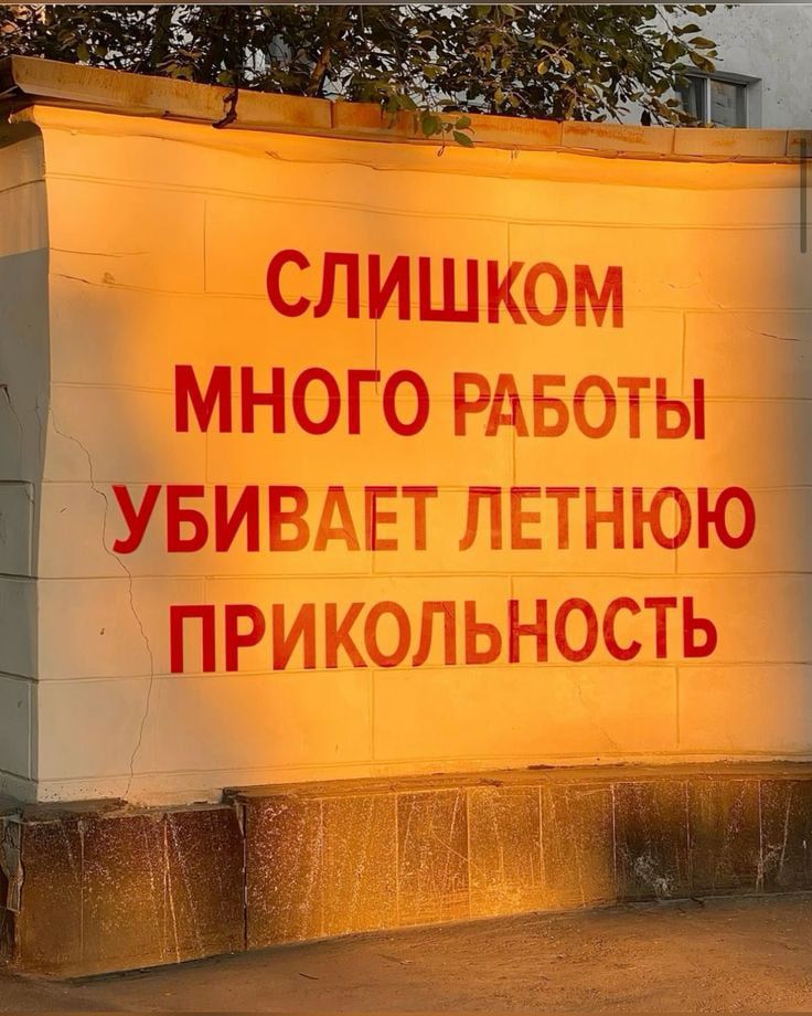 СЛИШКОМ МНОГО РАБОТЫ УБИВАЕТ ЛЕТНЮЮ ПРИКОЛЬНОСТЬ