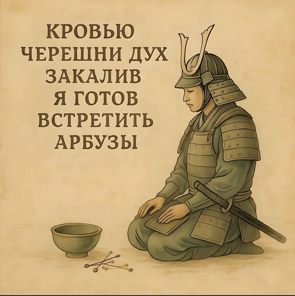 КРОВЬЮ ЧЕРЕШНИ ДУХ ЗАКАЛИВ Я ГОТОВ ВСТРЕТИТЬ АРБУЗЫ