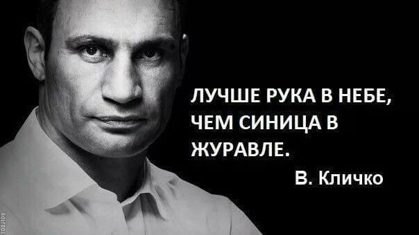 ЛУЧШЕ РУКА В НЕБЕ ЧЕМ СИНИЦА В ЖУРАВЛЕ В КЛИЧКО
