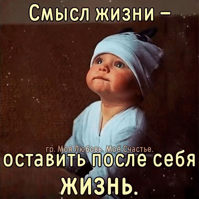 СМЫСЛ ЖИЗНИ Н_астье остаЁи после себя