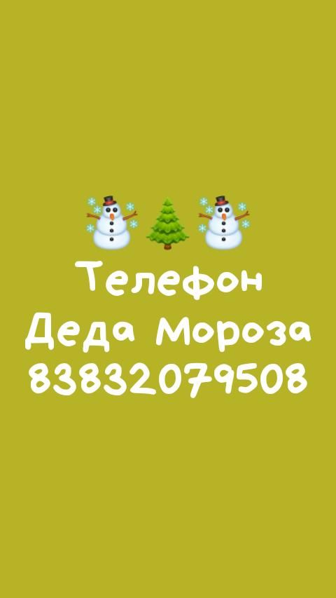 Телефон деда Мороза 83832079508